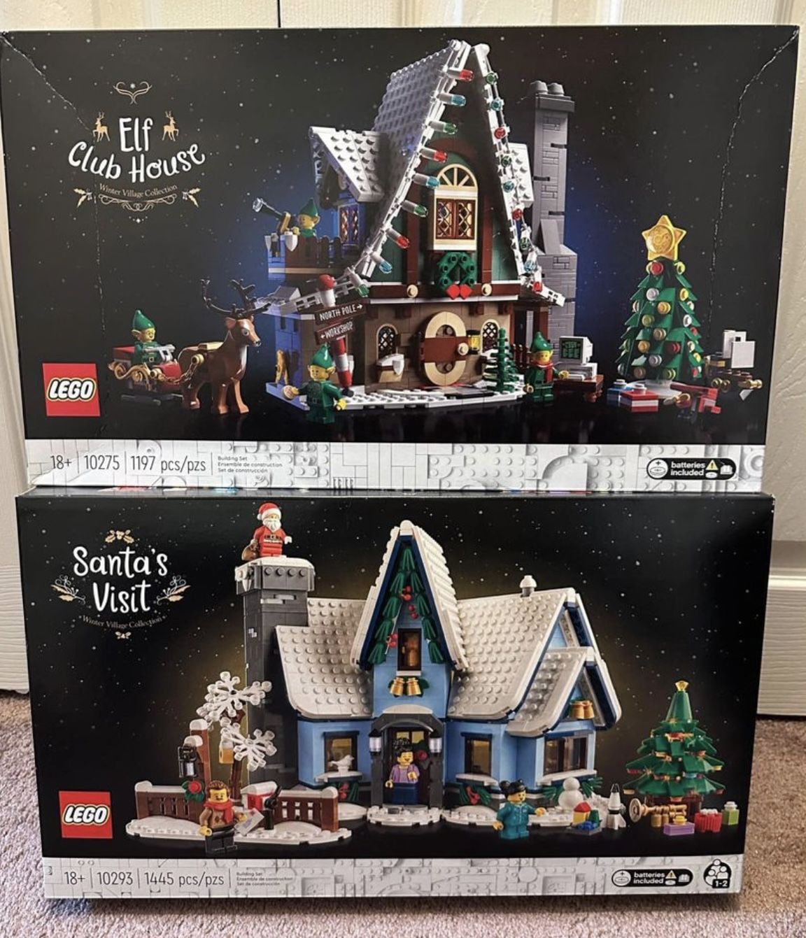 Lego Santa’s Visit & 10275 Elf Club house