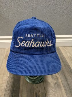 Vintage NFL Seattle Seahawks Sports Specialties The Cord Hat Corduroy Cap Script