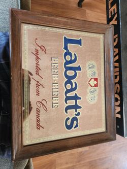 Labatt's 17"×14" Beer Bar Sign mirror