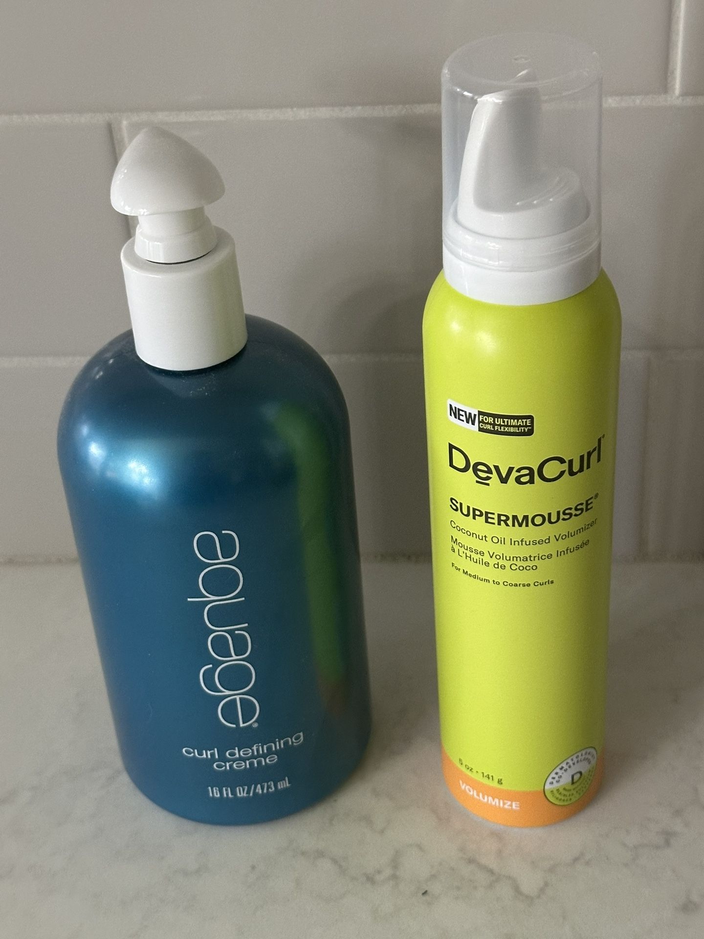 Deva Curl Supermousse and Square curl Defining Crème, New