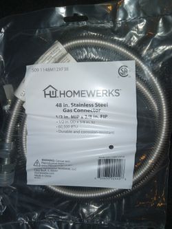 6 Pieces Gas Stove Furnace Connection Hose , Stainless Steel 