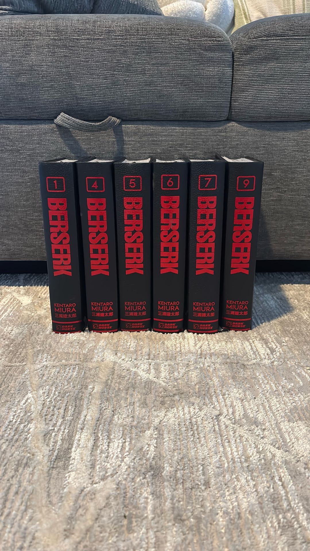 Beserk Deluxe Edition Volumes 1, 4, 5, 6, 7, & 9
