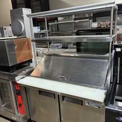 48 inch prep table refrigerator 