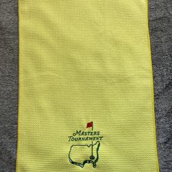 2024 Masters Tournament Yellow and Green Golf Rag 