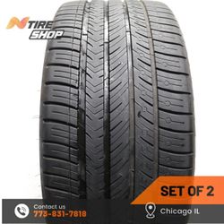 Set of 2 Used  6.5/32  265/40ZR21  105Y  Michelin  Pilot Sport All Season 4