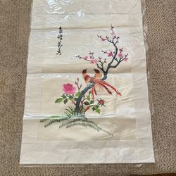 100% Silk Hand Embroyded