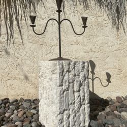 Tulip Shake 3 Candelabra Cast Iron 