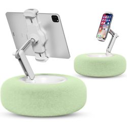 Viozon Tablet Stand Pillow, Compatible with 4.7"-13" Phone/Tablet, iPad, iPhone, Samsung, Google, Kindle, 360°Adjustable Phone Holder for Bed with Sof