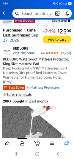NEW KING SIZE BED FRAME, MEMORY FOAM MATTRESS, AND WATERPROOF PROTECTIVE COVER