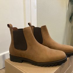 *Brand New, In Box* Leather Chelsea Boots
