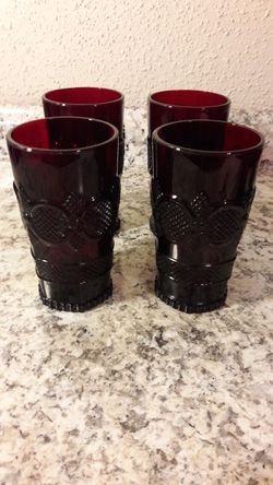 Vintage Cape Cod Ruby Red Tumblers