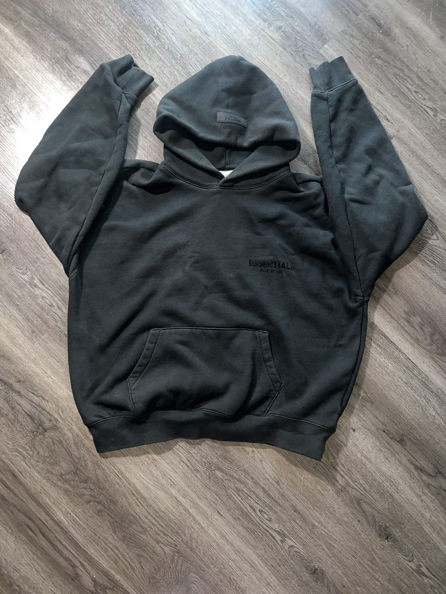 Black Essentials Box Hoodie