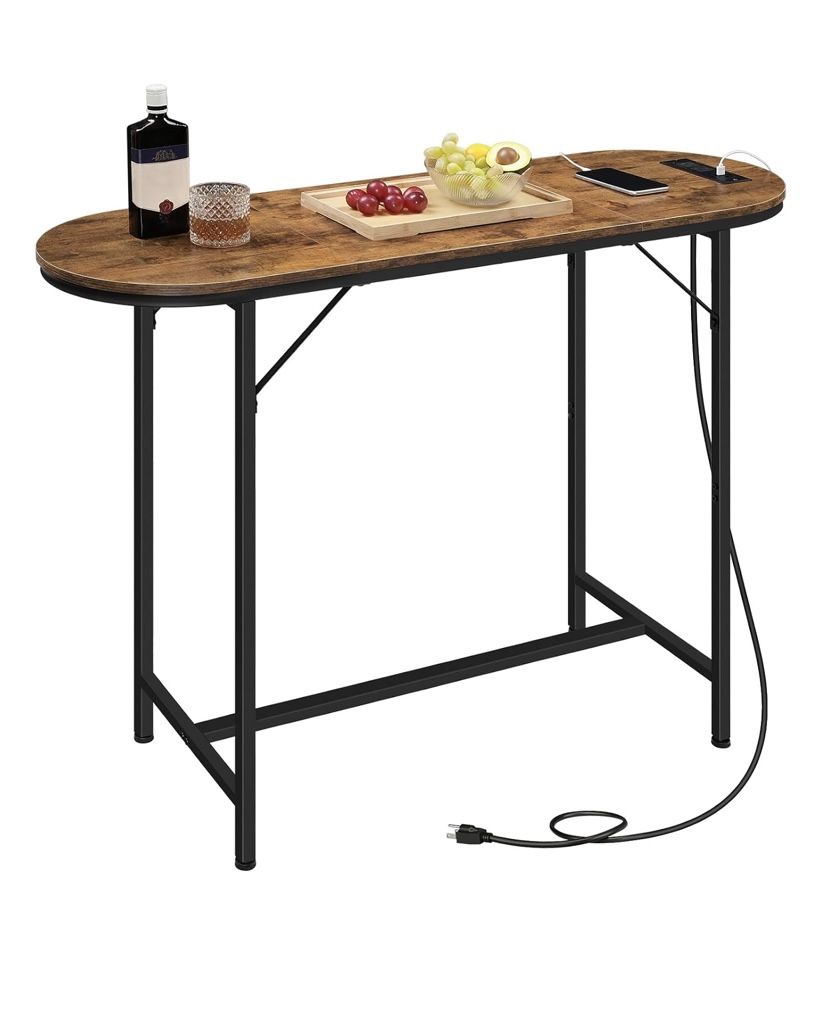 HOOBRO Bar Table - Brand New - With Charging Station