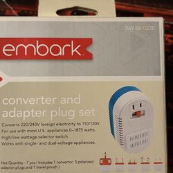 Embark Converter And Adapter International Travel Set