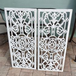 Two Carved Wood Panels Package Deal 