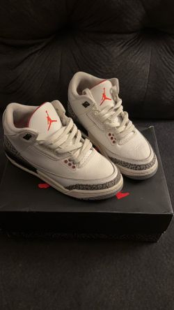 Jordan 3 Retro "White Cement" sneakers KIDS SIZE 4.5Y