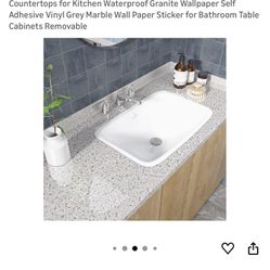 Peel & stick Granite Countertop Paper