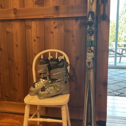 Rossignol skis and boots
