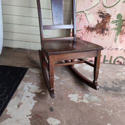Antique Oak Rocker Reduced 