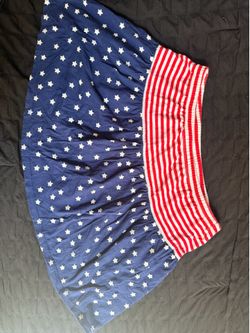 Girls Juniors Stars and Stripes Skirt