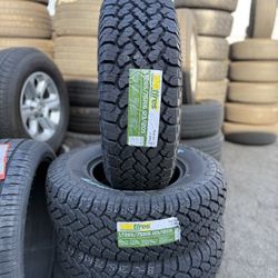 LT265/75/16 TBB All Terrain Tires EACH TIRE $135/ CADA LLANTA- INSTALLED AND BALANCED 