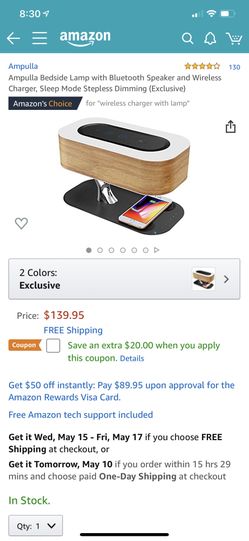 Wireless charger tree with lamp or Bluetooth speaker