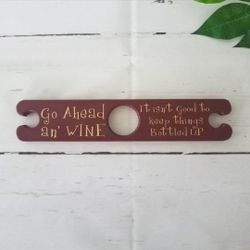 Wooden Wine Butler Caddy Novelty Gift