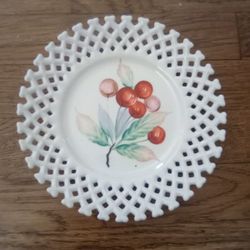 Lattice Plate With Cherries