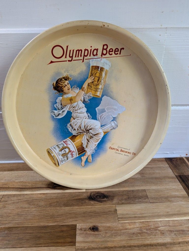 Vintage Olympia Brewing Serving Tray