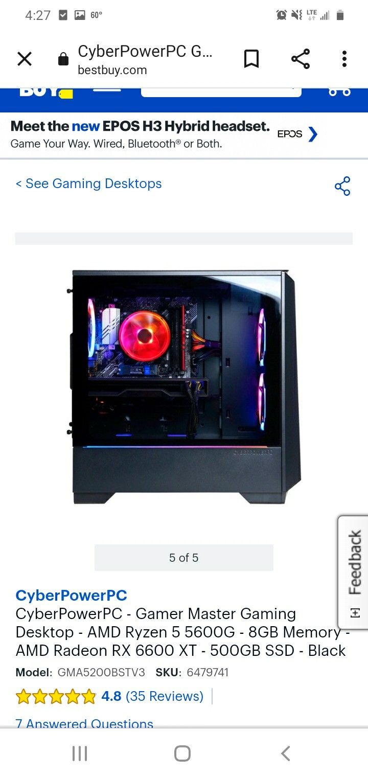 RYZEN 5 PC AMD 6600