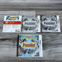 Puzzler World 2013 Nintendo 3DS Complete Rare