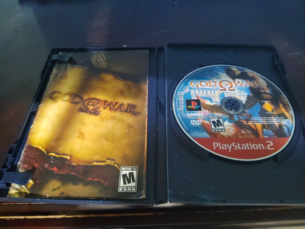God of War PS2 Manual and Disc