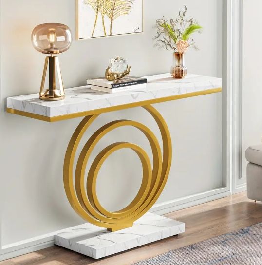 White Modern Console Table