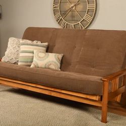 Beige Queen Futon Couch 