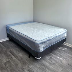 NEW FULL-SIZE PILLOW TOP MATTRESS AND BOX SPRING 🆕️