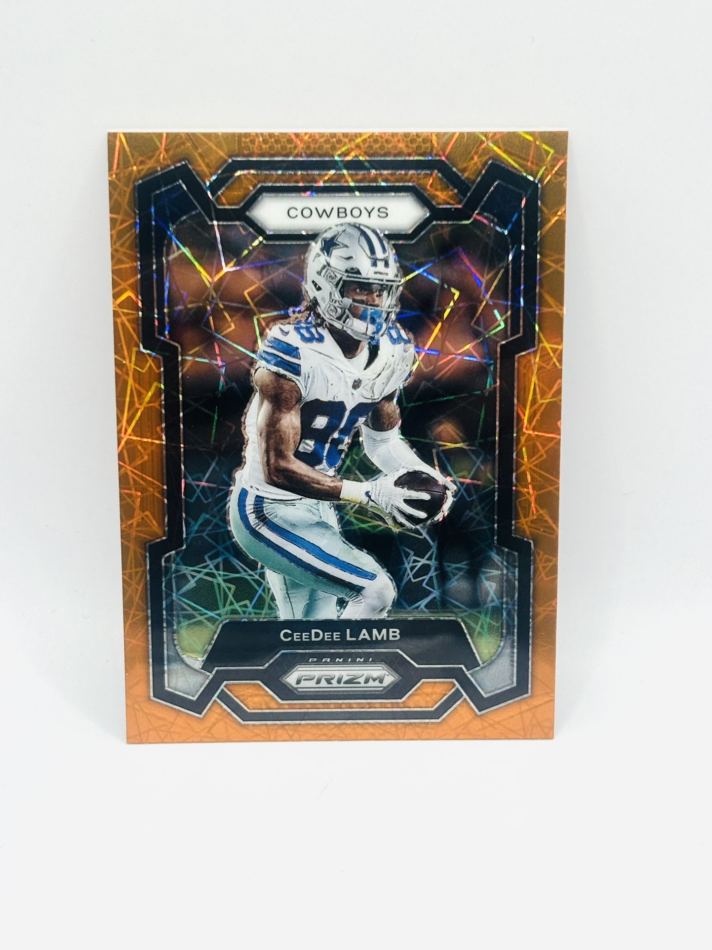 Ceedee Lamb Prizm Orange Lazer Card