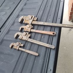 Old pipe wrenches