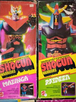 Vintage 1970s Mattel 24 SHOTGUN WARRIORS DRAGON Raydeen Mazinga Gaiking japanese robots droids old toys Japan toys