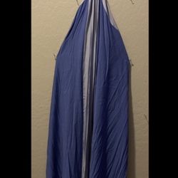 New 2 Tone, Long Blue Dress
