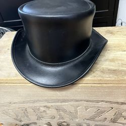 Leather Top Hat