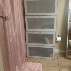 White Glass Cabinet