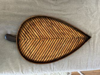 Boho Wood Leaf Wall Art
