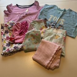 Girls Size 4T Pjs & Nightgown Bundle 