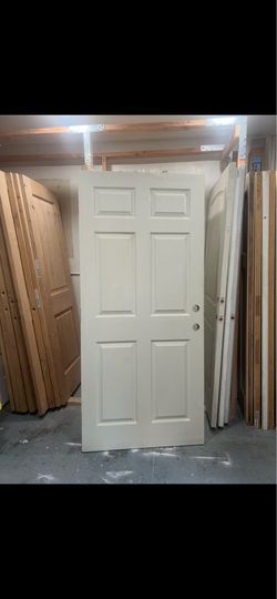 Exterior front door side door garage door 36x79” 20min fire rated    I have a beautiful contemporary style door with fire rated stamped 20 minutes.  A