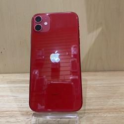 I Phone 11 64GB Red Factory Unlocked Used Like New