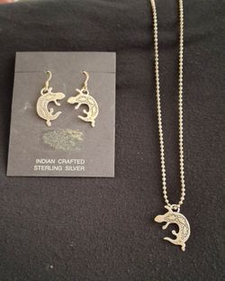 NECKLACE AND EARRING 925 SILVER SET