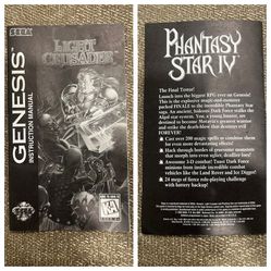 Light Crusader Manual For Sega Genesis 