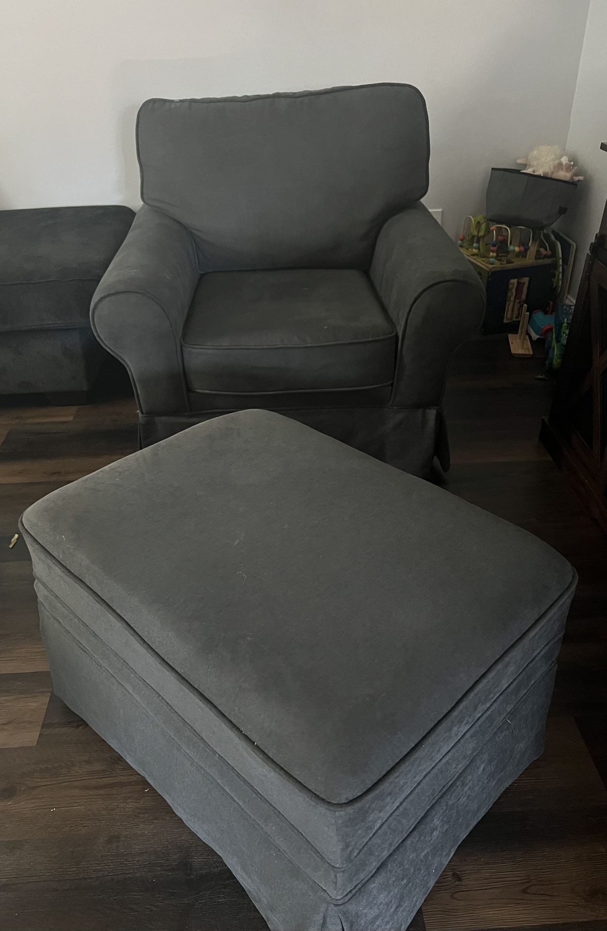 Sofa Chair And Storage Ottoman. $400 OBO