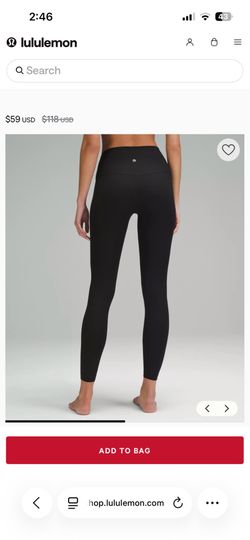 Lululemon black solid leggings