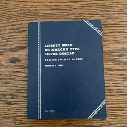 Liberty Head And Morgan Type Silver Dollar Coin Collection Book